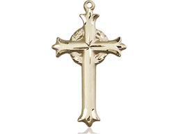 [6011KT] 14kt Gold Cross Medal