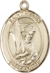 [8043KT] 14kt Gold Saint Helen Medal