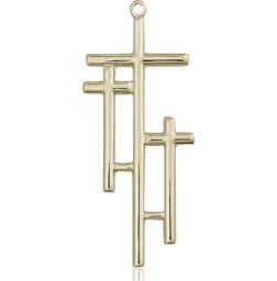 [6030KT] 14kt Gold Cross Medal