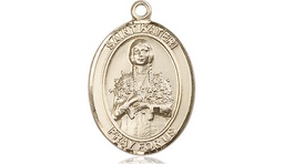[8061KT] 14kt Gold Saint Kateri Medal