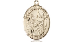 [8071KT] 14kt Gold Saint Mary Magdalene Medal