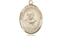 [8073KT] 14kt Gold Saint Maximilian Kolbe Medal