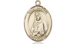 [8075KT] 14kt Gold Saint Martha Medal