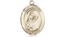 [8079KT] 14kt Gold Saint Monica Medal
