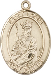 [8081KT] 14kt Gold Saint Louis Medal