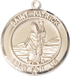 [8084RDKT] 14kt Gold Saint Patrick Medal