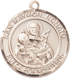 [8091RDSPKT] 14kt Gold San Raymon Nonato Medal