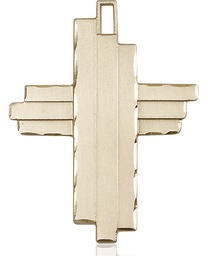 [6064KT] 14kt Gold Cross Medal