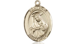 [8095KT] 14kt Gold Saint Rose of Lima Medal