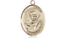 [8096KT] 14kt Gold Saint Robert Bellarmine Medal