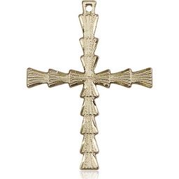 [6068KT] 14kt Gold Cross Medal