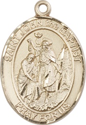 [8054GF] 14kt Gold Filled Saint John the Baptist Medal