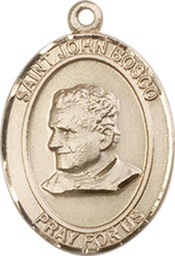 [8055GF] 14kt Gold Filled Saint John Bosco Medal
