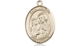 [8058GF] 14kt Gold Filled Saint Joseph Medal