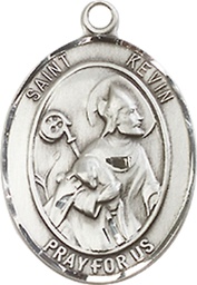 [8062SS] Sterling Silver Saint Kevin Medal