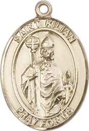 [8067GF] 14kt Gold Filled Saint Kilian Medal