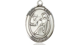 [8068SSY] Sterling Silver Saint Luke the Apostle Medal - With Box