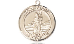 [8084RDGF] 14kt Gold Filled Saint Patrick Medal