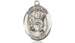 [8091SS] Sterling Silver Saint Raymond Nonnatus Medal