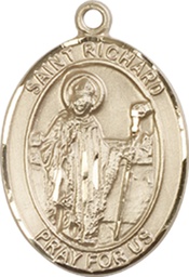 [8093GF] 14kt Gold Filled Saint Richard Medal