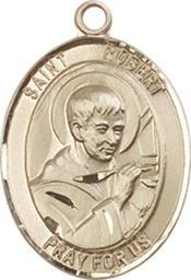 [8096GF] 14kt Gold Filled Saint Robert Bellarmine Medal