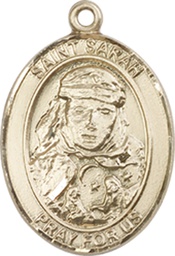 [8097GF] 14kt Gold Filled Saint Sarah Medal