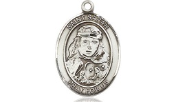 [8097SSY] Sterling Silver Saint Sarah Medal - With Box