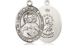 [8098SS] Sterling Silver Scapular Medal