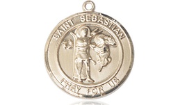 [8100RDGF] 14kt Gold Filled Scapular Medal