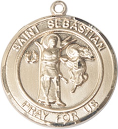 [8100RDGF] 14kt Gold Filled Scapular Medal