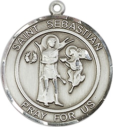 [8100RDSSY] Sterling Silver Scapular Medal