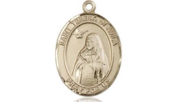 [8102GF] 14kt Gold Filled Saint Teresa of Avila Medal