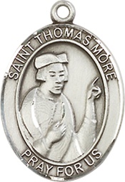 [8109SS] Sterling Silver Saint Thomas More Medal