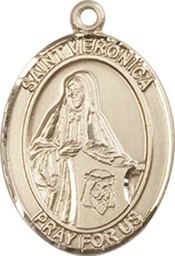 [8110GF] 14kt Gold Filled Saint Veronica Medal