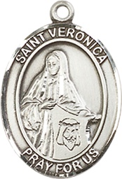 [8110SSY] Sterling Silver Saint Veronica Medal - With Box