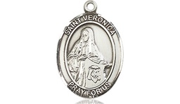 [8110SSY] Sterling Silver Saint Veronica Medal - With Box