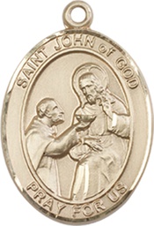 [8112GF] 14kt Gold Filled Saint John of God Medal