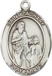 [8116SSY] Sterling Silver Saint Zachary Medal - With Box