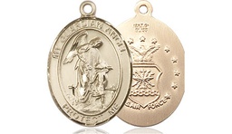 [8118GF1] 14kt Gold Filled Guardian Angel Air Force Medal