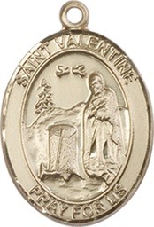 [8121GF] 14kt Gold Filled Saint Valentine of Rome Medal