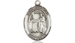 [8121SSY] Sterling Silver Saint Valentine of Rome Medal - With Box