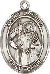 [8127SSY] Sterling Silver Saint Ursula Medal