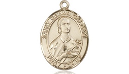 [8130GF] 14kt Gold Filled Saint Gemma Galgani Medal