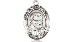 [8134SS] Sterling Silver Saint Vincent de Paul Medal