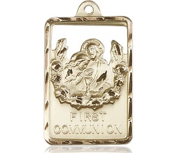 [4201KT] 14kt Gold Communion First Reconciliation Medal