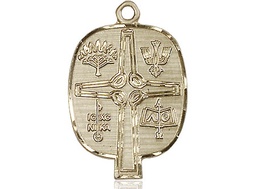 [4234KT] 14kt Gold Presbyterian Medal