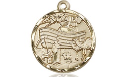 [4274KT] 14kt Gold Noah Medal