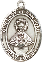 [8263SS] Sterling Silver Our Lady of San Juan Medal