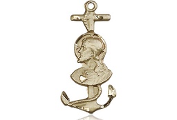 [5645KT] 14kt Gold Saint Christopher Medal