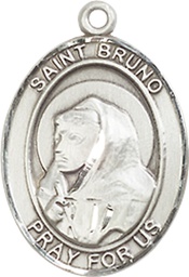 [8270SS] Sterling Silver Saint Bruno Medal